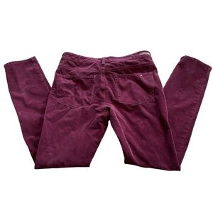 Pilcro and the Letterpress Burgundy Skinny Pants